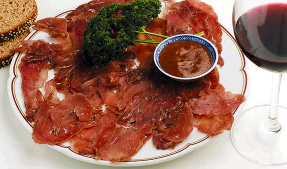 Carne de llama al estilo "charqui"